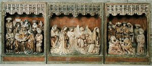 祭壇画、下ライン、カルカー、1483年頃（ポリクロームウッド） 作： Arnt von Zwolle