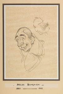 乞食（紙に鉛筆） 作： Aroldo Bonzagni