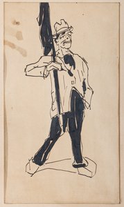 原則について（紙に墨） 作： Aroldo Bonzagni