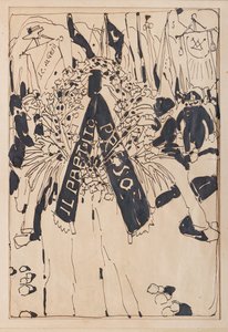 原則について（紙に墨） 作： Aroldo Bonzagni