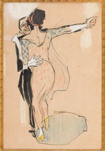 タンゴ（ミクストメディア、キャンバス） 作： Aroldo Bonzagni