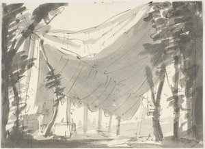 風景の中のテント 作： Aron Wallick