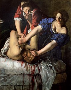 ジュディスとホロフェルネス（パネル） 作： Artemisia Gentileschi