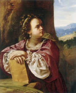 アレクサンドリアの聖カタリナ 作： Artemisia Gentileschi