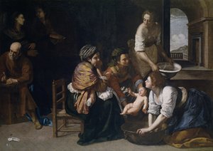 洗礼者聖ヨハネの誕生 作： Artemisia Gentileschi