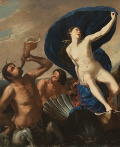 ガラテアの勝利（キャンバスに油彩） 作： Artemisia and associate Gentileschi