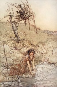 ハーミア（ウィリアム・シェイクスピア作「真夏の夜の夢」より抜粋 作： Arthur (after) Rackham