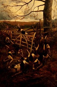 Over the Fence, or Hounds in Full Cry（オーバー・ザ・フェンス、またはハウンド・イン・フル・クライ 作： Arthur Alfred Davis