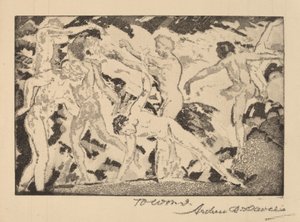 キャリバンによって 作： Arthur B. Davies