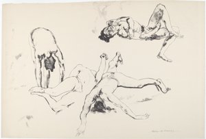 苦悩する男たち 作： Arthur B. Davies