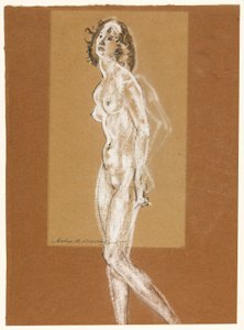 立っている女性のヌード 作： Arthur B. Davies