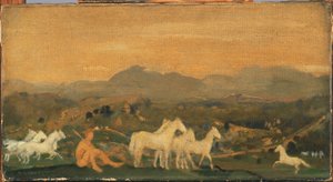 アッティカの馬 作： Arthur Bowen Davies