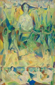 グレートマザー、1914年頃（キャンバスに油彩） 作： Arthur Bowen Davies
