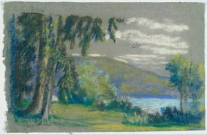 ABデイビスの本、エディション3、50からの風景 作： Arthur Bowen Davies