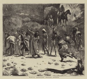 北米インディアンスポーツ 作： Arthur Boyd Houghton