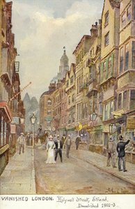 消えたロンドン-Hollywell Street、Strand、破壊された1902-3 作： Arthur Charles Payne