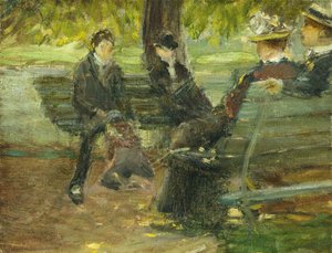 公園で 作： Arthur Clifton Goodwin