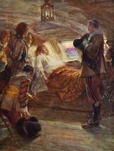 フランシス・ドレーク卿の死 作： Arthur David (after) McCormick