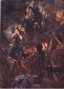 激しく戦いが激しく、長い間、ロマンスオブヒストリーからのイラスト：1920年代
