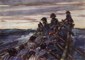艦隊に参加するバルト海のオープンボートのネルソン 作： Arthur David McCormick