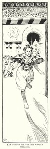 主人に警告するために前に走る（彫刻 作： Arthur David McCormick