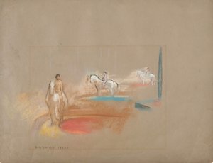 三人の騎手、1896 年。 作： Arthur Davies
