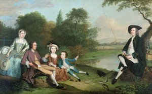 アングラーの家族 作： Arthur Devis