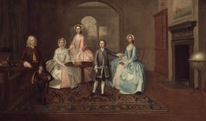 ジョントムリンソンとその家族、1745年