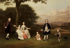 ティル家、1750-51年頃 作： Arthur Devis