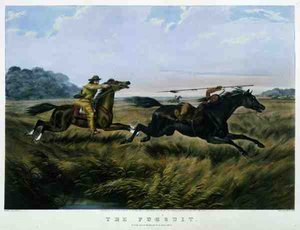 The Pursuit」（Currier & Ives社刊 作： Arthur Fitzwilliam (after) Tait