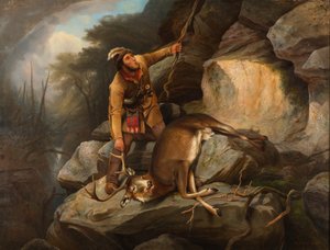 ハンターのジレンマ、1851年 作： Arthur Fitzwilliam Tait