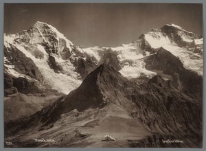 ベルナー アルプスのメンヒとユングフラウの眺め ユングフラウケットのパノラマ（シリーズタイトル）