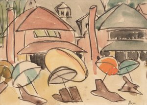 ビーチパラソル 作： Arthur Garfield Dove