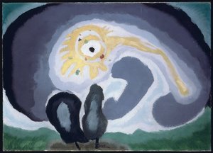 反射（キャンバスに油彩） 作： Arthur Garfield Dove