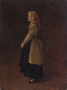アーティストの娘、ミミ・ランバーグの肖像 作： Arthur Georg Freiherr von Ramberg