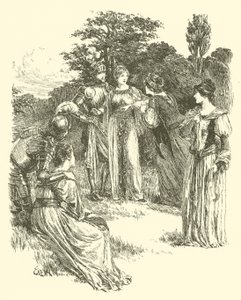 The Legend Of Britomart, The Golden Girdle Awarded (e.g. engraving) 作： Arthur George Walker