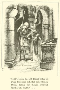 The Legend of Britomart, How Britomart Set Forth On Her Quest（ブリトマートの伝説、ブリトマートはいかにして旅立ったか）（エングレーヴィング 作： Arthur George Walker