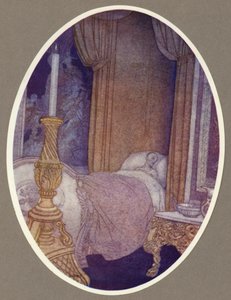 聖プラクシード教会で自分の墓を注文する司教（カラーリトグラフ 作： Arthur George Watts