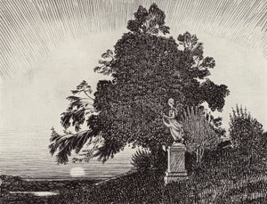 それは幻影なのか、それとも覚醒した夢なのか？(litho) 作： Arthur George Watts