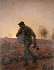 プローマンの家路は彼の疲れた方法を駆り立てます 作： Arthur Hardwick Marsh