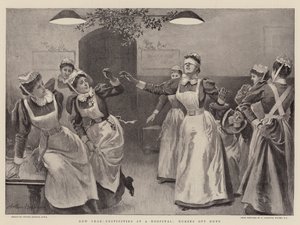 病院での新年のお祭り、勤務時間外の看護師 作： Arthur Hopkins
