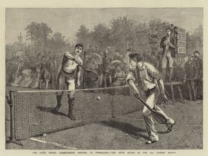 全コーナーの試合の第5ラウンド、ウィンブルドンでの芝生テニス選手権大会 作： Arthur Hopkins