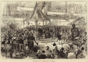 プリンスオブウェールズがポーツマスのホームを歓迎 作： Arthur Hopkins