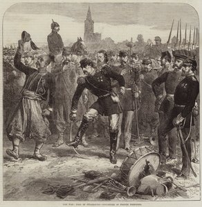 戦争、ストラスブール陥落、フランス人捕虜の出発 作： Arthur Hopkins