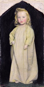 子供の頃のエドワード・ロバート・ヒューズ、1853年頃 作： Arthur Hughes
