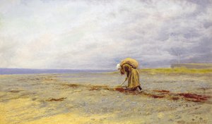 海藻の採取 作： Arthur Hughes