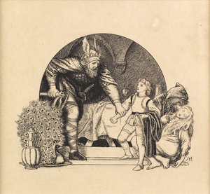 ナイトライネス、1871 作： Arthur Hughes
