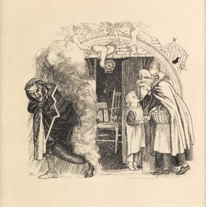 リトルキーパー、1871 作： Arthur Hughes