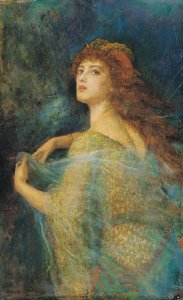 魔女 作： Arthur Hughes