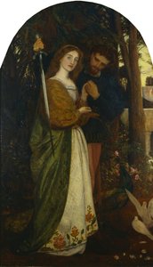 守られたバウアー 作： Arthur Hughes
